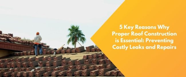 Roof Construction Tips proper roof construction